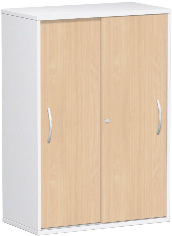 Schiebetürenschrank Büro, Büroschrank aus Holz,Oberboden 25 mm, mit