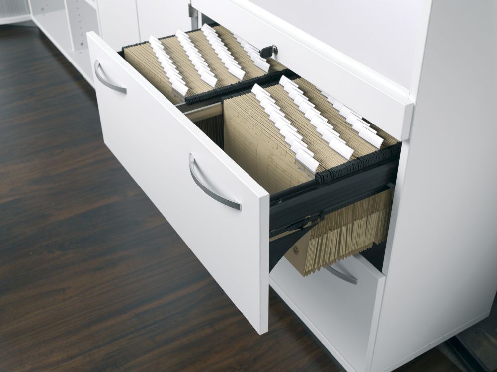 Modulschrank 1. + 2. OH Hängeregistratur mit Zentralverriegelung und