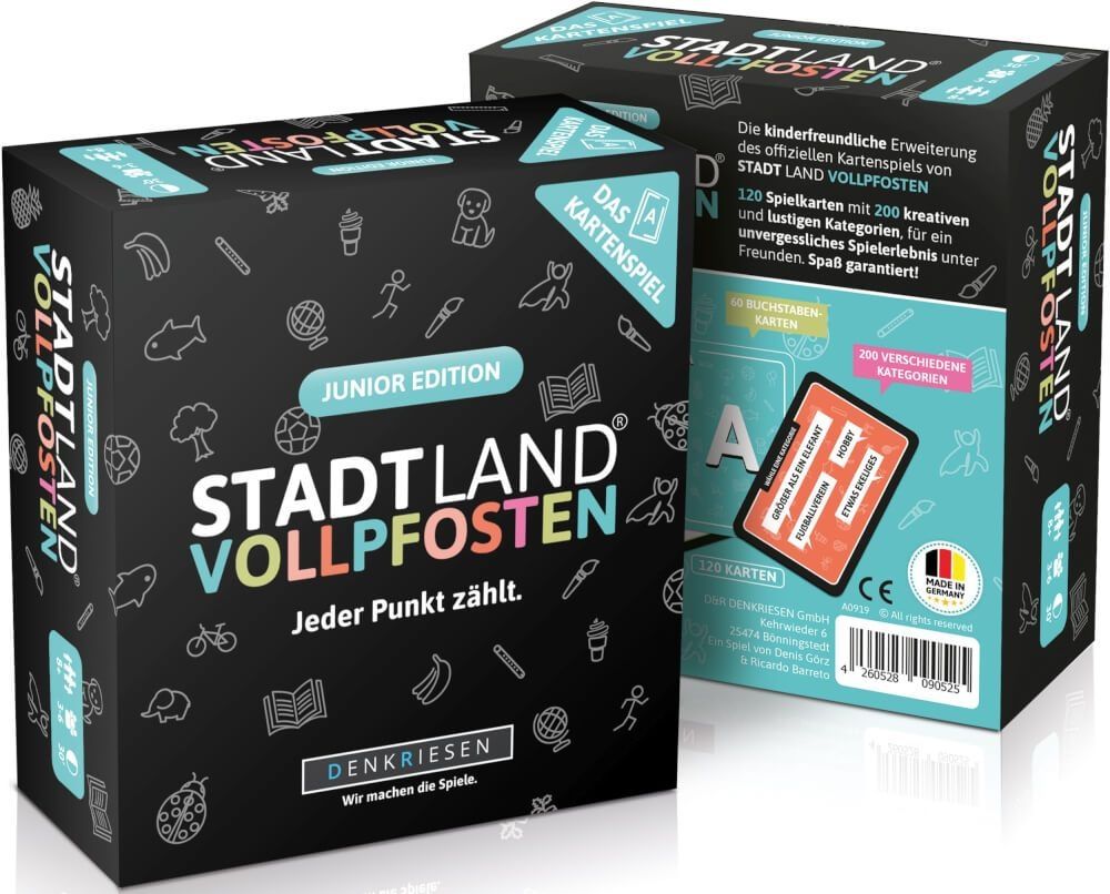 STADT LAND VOLLPFOSTEN Kartenspiel Junior