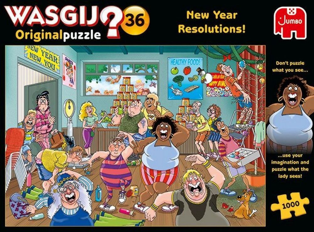 Wasgij 1000 Teile Puzzle Gute Vorsätze fürs neue Jahr!