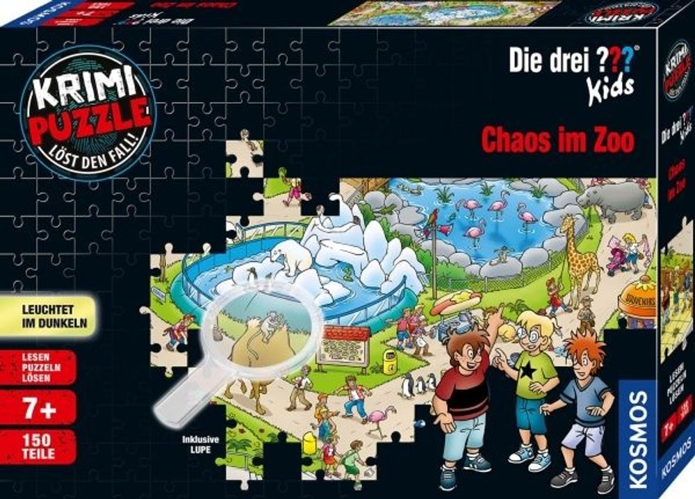 Krimipuzzle ??? Kids - Chaos im Zoo