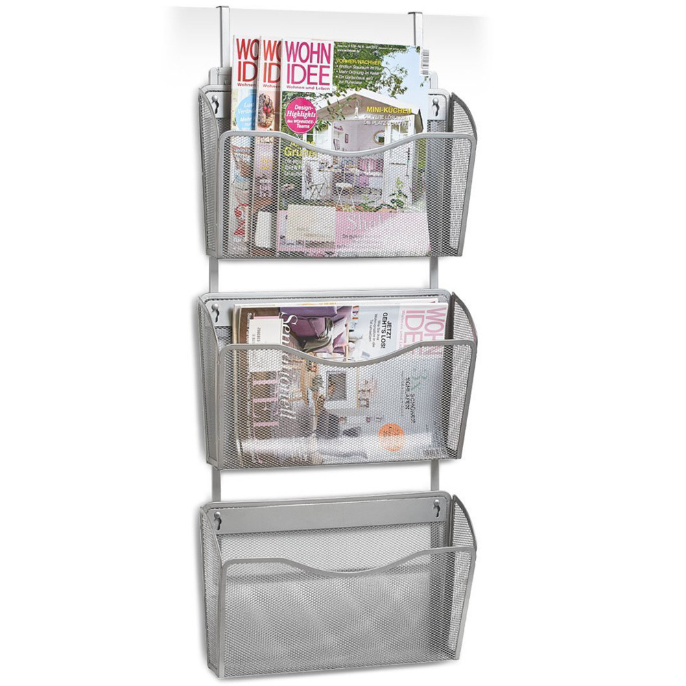 1 St/ück Basics Kunststoff-Organizer Wei/ß Zeitschriftenhalter
