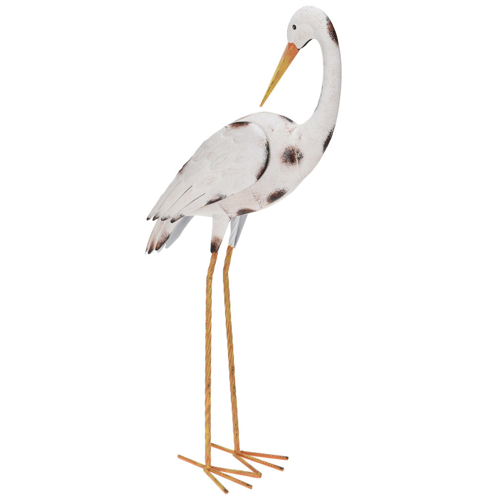 Metall Höhe 74 cm Gartendekoration Storch