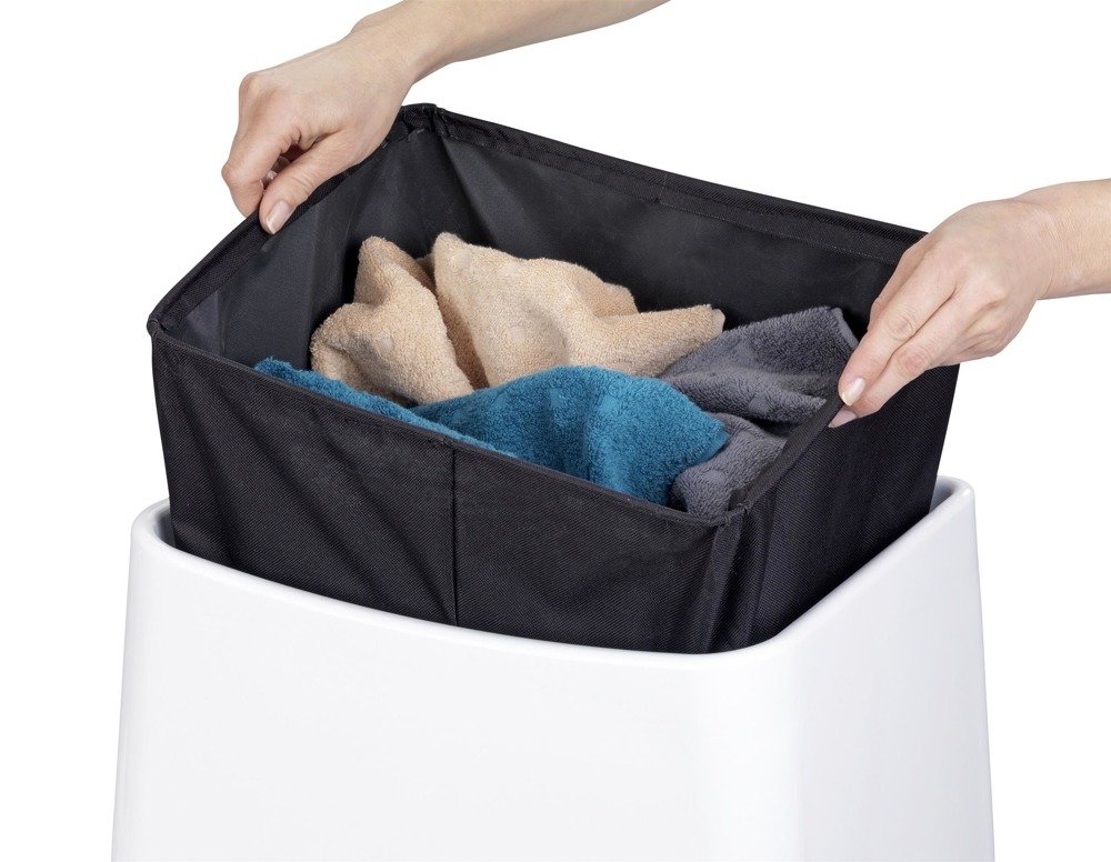 Wäschekorb mit Sitz, Farbe weiß, WENKO | eBay