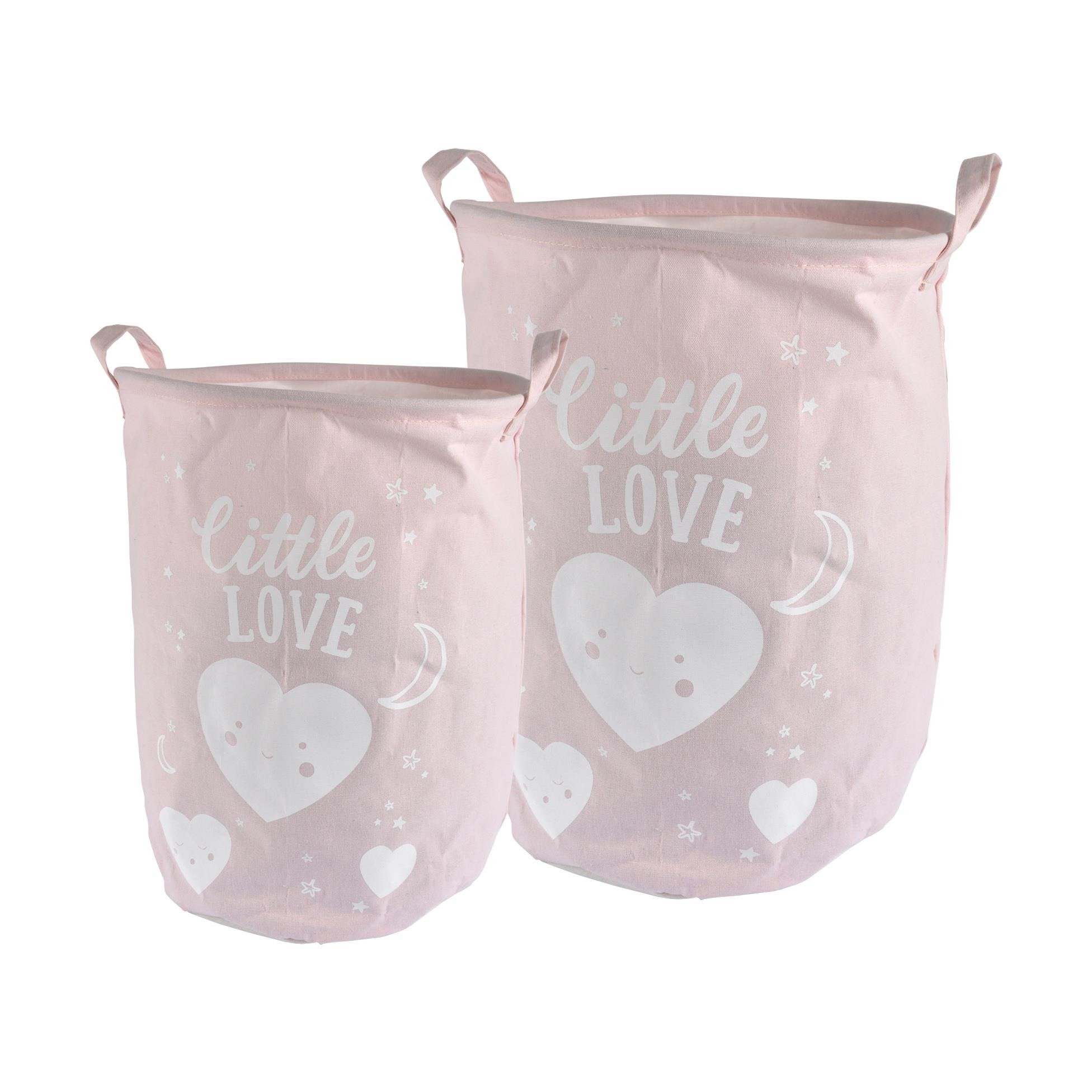WILD Babywäschekörbe, 2 Größen, weiß mit Katze - Douceur d'intérieur