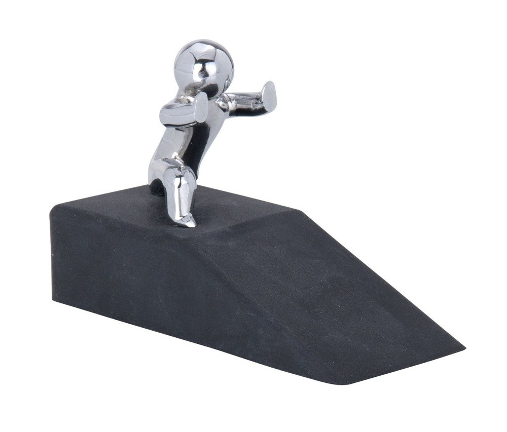 WENKO Türkeil Hercules - Gummi / Stahl, 10 x 6.5 x 4 cm / chrom | EMAKO