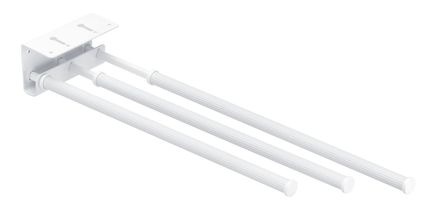 WENKO Teleskop-Handtuchhalter Trio Basic - ausziehbar, Metall | EMAKO