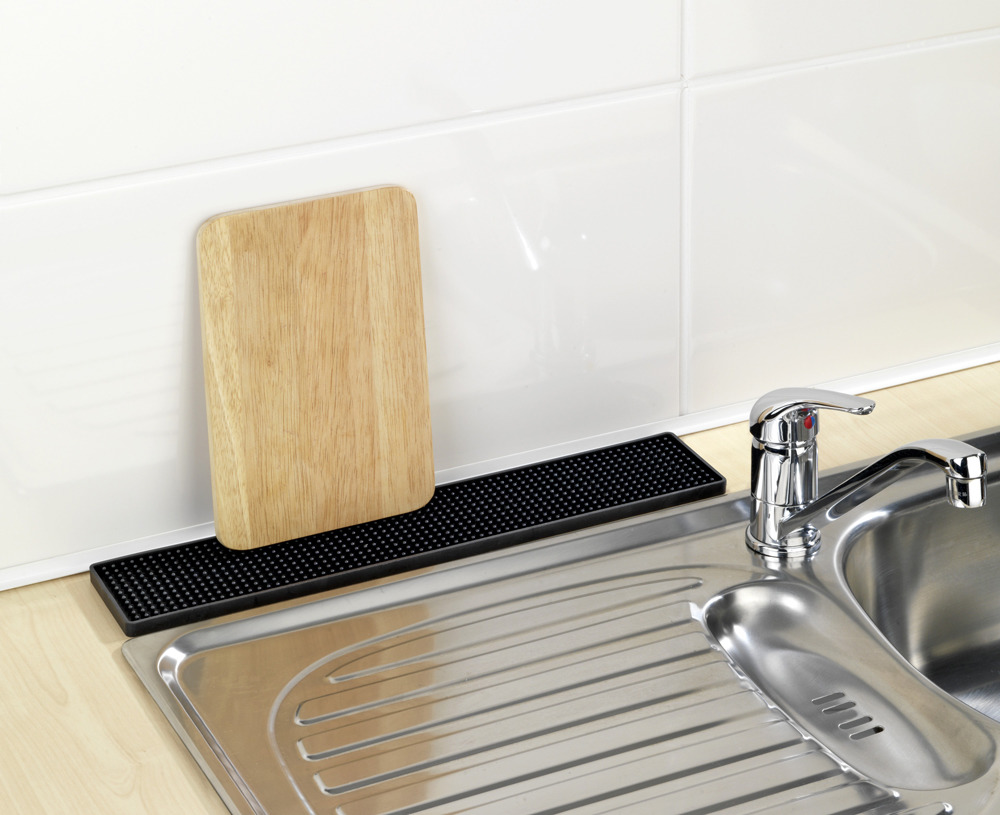 Abtropfmatte Spülbecken Gummimatte Geschirrmatte Geschirr Matte Abtropf