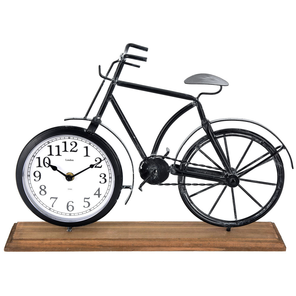 Tischuhr Uhr Dekourh Desingeruhr Schreibtischuhr Kaminuhr Fahrrad