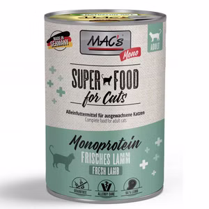 MACs Cat Mono Lamm für Katzen 6x400g