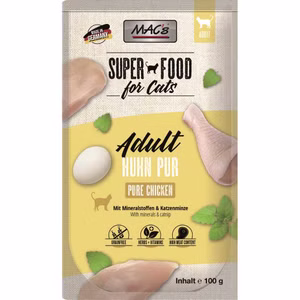 MACs Cat Huhn pur Pochbeutel für Katzen 100g