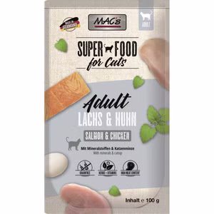 MACs Cat Lachs und Huhn Pouchbeutel für Katzen 100g