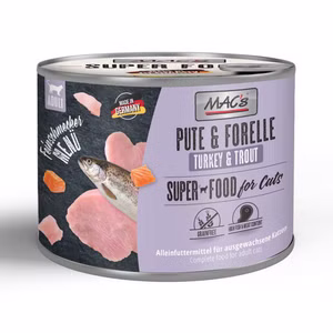MACs Feinschmeckermenü Pute Forelle für Katzen 200g