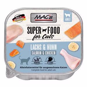 MACs Cat Schale Lachs Huhn für Katzen 16x100g