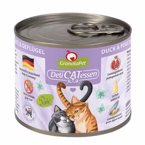 GranataPet Delicatessen Ente Geflügel Nassfutter für Katzen 200g