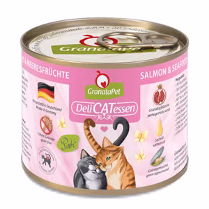 GranataPet Delicatessen Lachs Meeresfrüchte für Katzen 6x200g