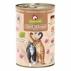 GranataPet Delicatessen Truthahn Fasan für Katzen 6x400g