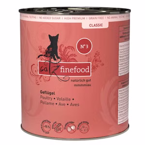 catz finefood Classic Nr. 3 Geflügel für Katzen 6x800g