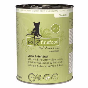 catz finefood Classic Nr 5 Lachs Geflügel für Katzen 400g