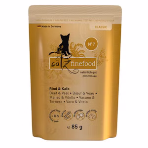 catz finefood Classic Nr 7 Rind und Kalb für Katzen 200g