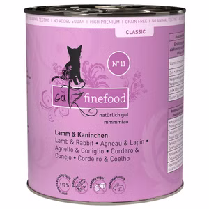 catz finefood Classic Nr 11 Lamm und Kaninchen für Katzen 6x200g