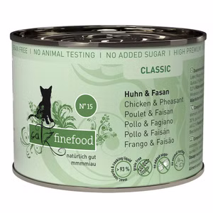 catz finefood Classic Nr 15 Huhn und Fasan für Katzen 200g