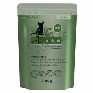 catz finefood Classic Nr 15 Huhn und Fasan für Katzen 85g