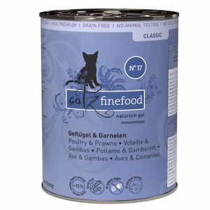 catz finefood Classic Nr 17 Geflügel und Garnelen für Katzen 6x400g