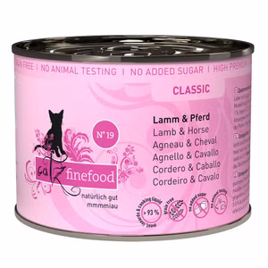 catz finefood Classic Nr 19  Lamm und Pferd für Katzen 200g