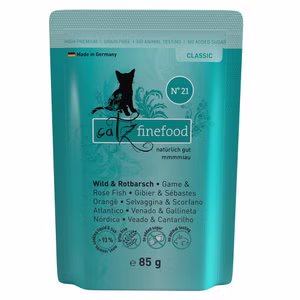 catz finefood Classic Nr 21 Wild Rotbarsch für Katzen 85g 