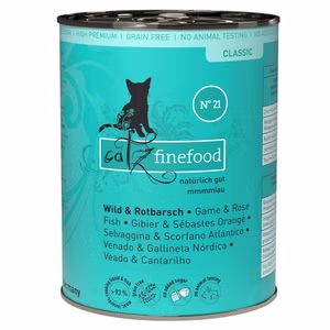 catz finefood Classic Nr 21 Wild Rotbarsch für Katzen 400g