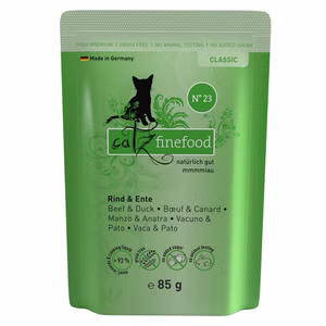 catz finefood Classic Nr 23 Rind und Ente für Katzen 85g 