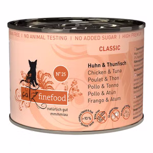 catz finefood Classic Nr 25 Huhn Thunfisch für Katzen 6x200g