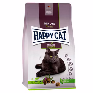 Happy Cat Sterilised Adult Weide-Lamm - für sensible Katzen 4kg