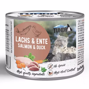 Tundra Cat Lachs und Ente für Katzen 200g
