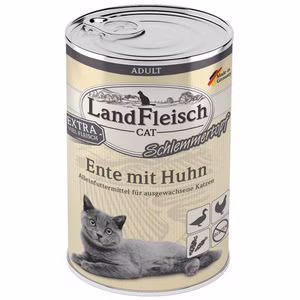 LandFleisch Cat Adult Schlemmertopf mit Ente Huhn  400g
