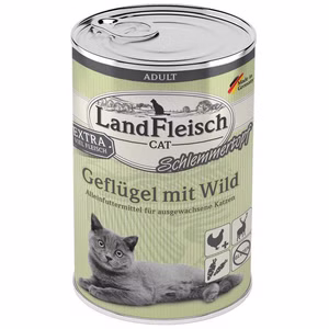 LandFleisch Cat Adult Schlemmertopf mit Geflügel Wild 400g