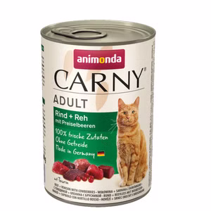 Animonda Carny Adult Rind Reh & Preiselbeeren für Katzen 6x400g