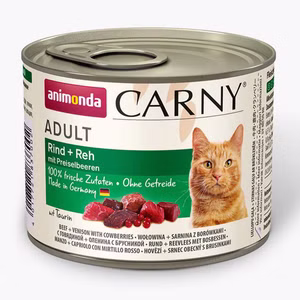 Animonda Carny Adult Rind Reh & Preiselbeeren für Katzen 6x200g