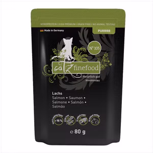 catz finefood Purrrr Lachs pur Nr 105 für Katzen 80g