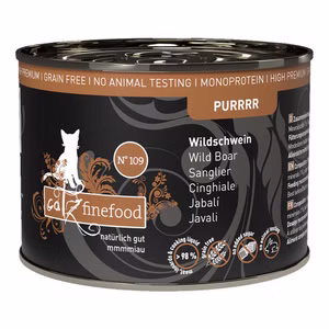 catz finefood Purrrr Wildschwein pur Nr 109 Monofutter für Katzen 200g