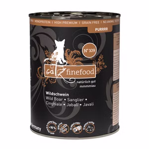 catz finefood Purrrr Wildschwein pur Nr 109 Monofutter für Katzen 6x400g
