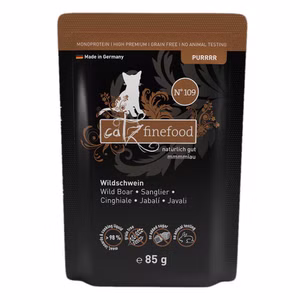 catz finefood Purrrr Wildschwein pur Nr 109 Monofutter für Katzen 85g