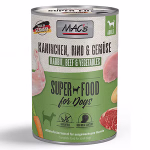 MACs Dog Kaninchen Gemüse 400g