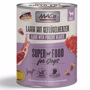 MACs Dog Lamm Geflügelherzen 800g