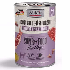MACs Dog Lamm Geflügelherzen  400g