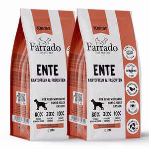Farrado Ente mit Kartoffeln und Früchten getreidefrei für Hunde 4kg