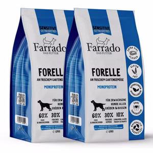 Farrado Forelle mit Kartoffeln und Früchten für Hunde 4kg