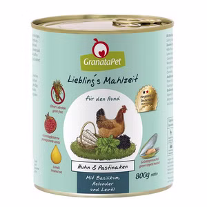 GranataPet Lieblings Mahlzeit Huhn Pastinake Nassfutter für Hunde 12x400g