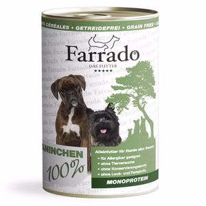 Farrado Kaninchen pur Monoprotein für Hunde 24x400g